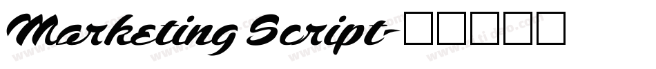 Marketing Script字体转换